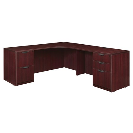 Regency Pedestal Desk Legacy 71" Double Full Pedestal Right Co, Mahogany LLDCRFP712447MH